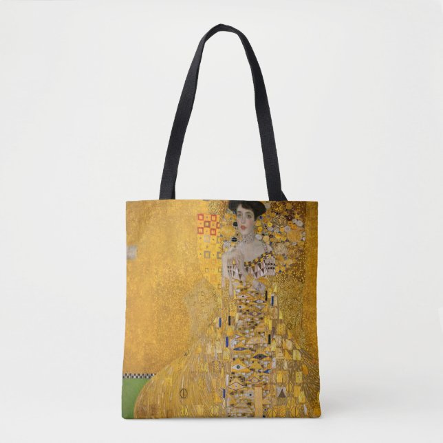 Gustav Klimt - Portrait of Adele Bloch-Bauer I Tote Bag (Front)