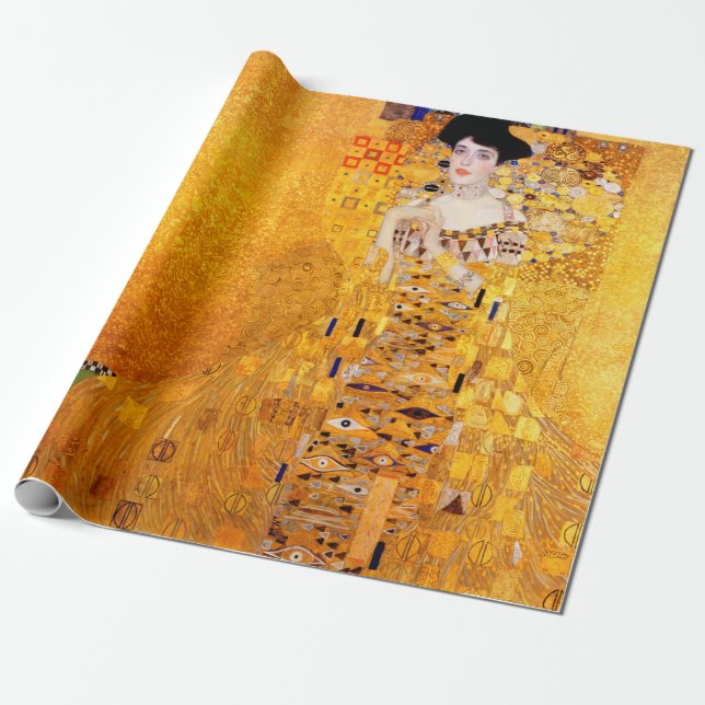 Gustav Klimt Portrait of Adele Bloch-Bauer I Wrapping Paper (Unrolled)