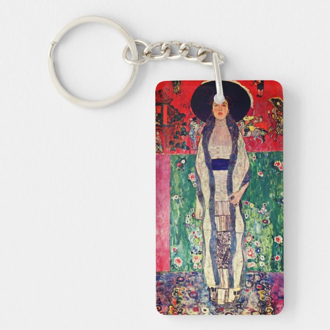 Gustav Klimt Portrait of Adele Bloch-Bauer II Key Ring (Front)