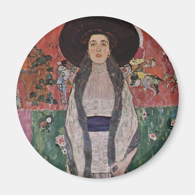 Gustav Klimt Portrait of Adele Bloch-Bauer II Magnet (Front)
