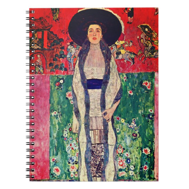 Gustav Klimt Portrait of Adele Bloch-Bauer II Notebook (Front)