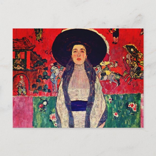 Gustav Klimt Portrait of Adele Bloch-Bauer II Postcard (Front)