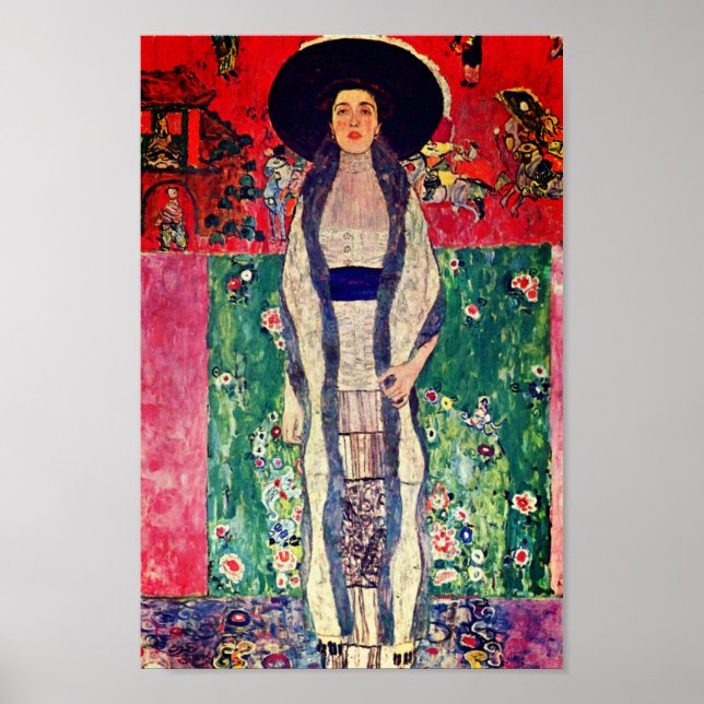 Gustav Klimt Portrait of Adele Bloch-Bauer II Poster (Front)