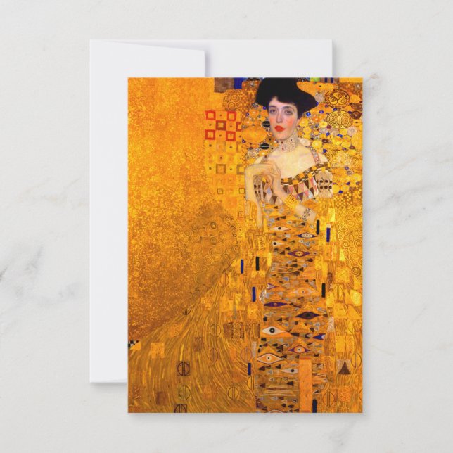 Gustav Klimt Portrait of Adele Bloch Bauer Invitation (Front)