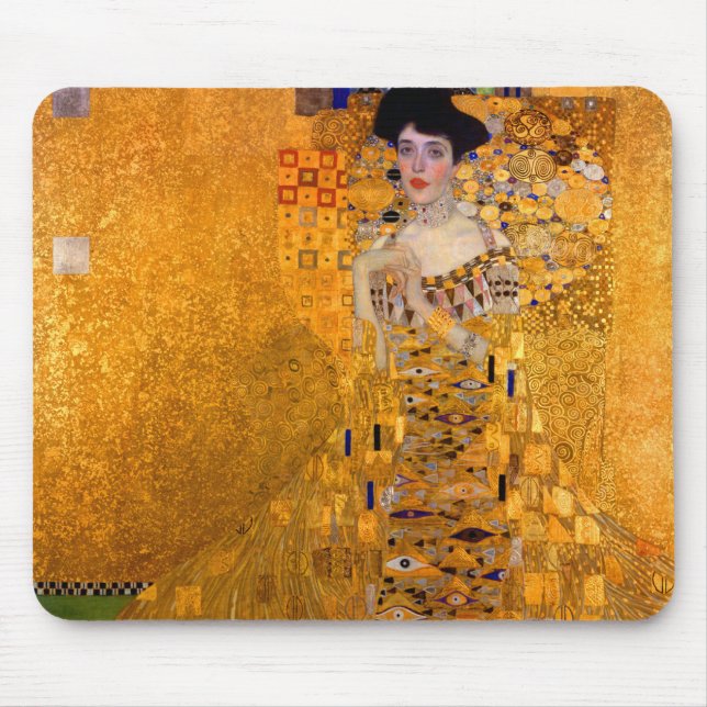 Gustav Klimt Portrait of Adele Bloch Bauer Mouse Pad (Front)