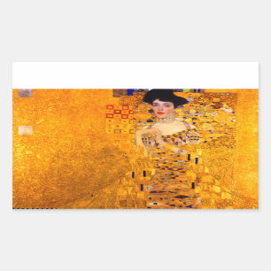Gustav Klimt Portrait of Adele Bloch Bauer Rectangular Sticker