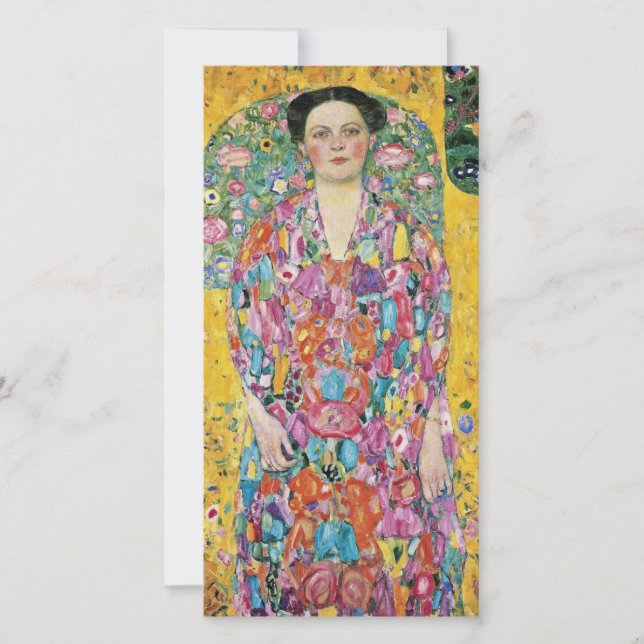 Gustav Klimt - Portrait Of Eugenia Primavesi Holiday Card (Front)