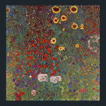 Gustav Klimt Poster ~ The Flower Garden<br><div class="desc">An Austrian symbolist painter,  1862 - 1918 featuring a display of wildflowers.</div>