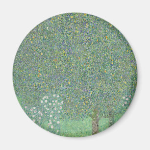 Gustav Klimt - Rosebushes under the Trees Artwork Magnet
