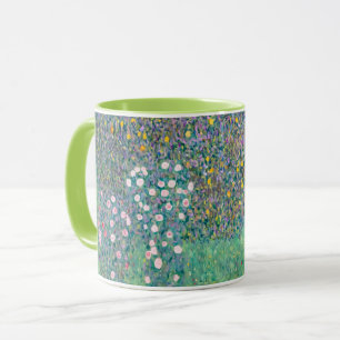 Gustav Klimt - Rosebushes under the Trees Mug