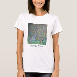 Gustav Klimt - Rosebushes under the Trees T-Shirt
