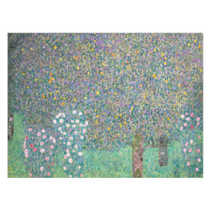 Gustav Klimt - Rosebushes under the Trees Tablecloth