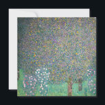 Gustav Klimt - Rosebushes under the Trees Thank You Card<br><div class="desc">Rosebushes under the Trees / Roses under the Trees by Gustav Klimt in 1905</div>