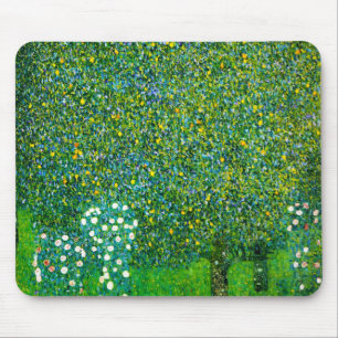 Gustav Klimt Roses Under The Pear Tree Mouse Pad