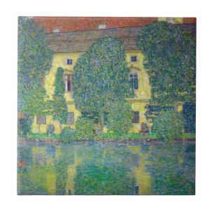 Gustav Klimt - Schloss Kammer am Attersee III Ceramic Tile