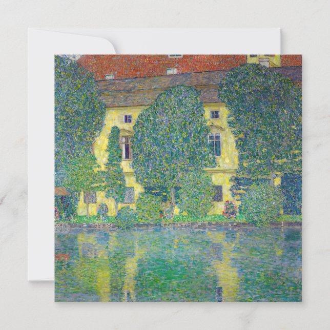 Gustav Klimt - Schloss Kammer am Attersee III Thank You Card (Front)