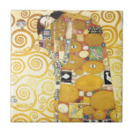 Gustav Klimt Sleeping Lady Ceramics Ceramic Tile<br><div class="desc">An Austrian symbolist painter,  1862 - 1918 featuring a portion of the famous painting,  'Tree Of Life'.</div>