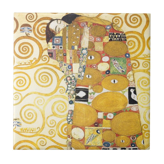 Gustav Klimt Sleeping Lady Ceramics Ceramic Tile (Front)