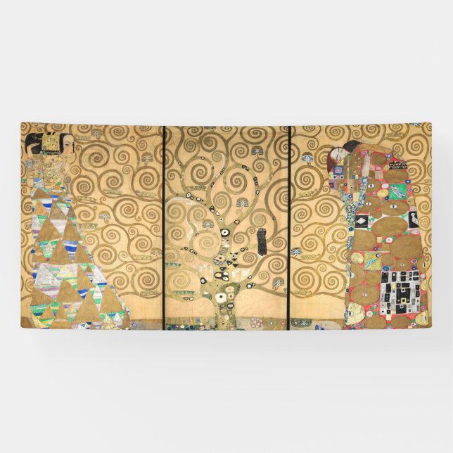Gustav Klimt - Stoclet Frieze Tree of Life Banner (Horizontal)