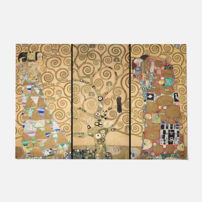 Gustav Klimt - Stoclet Frieze Tree of Life Doormat (Front)