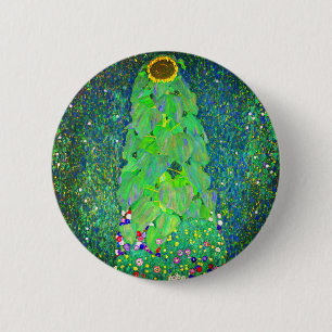 Gustav Klimt Sunflower 6 Cm Round Badge