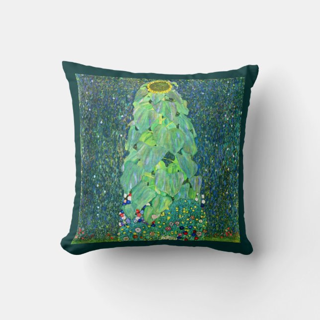 Gustav Klimt: Sunflower Cushion (Front)