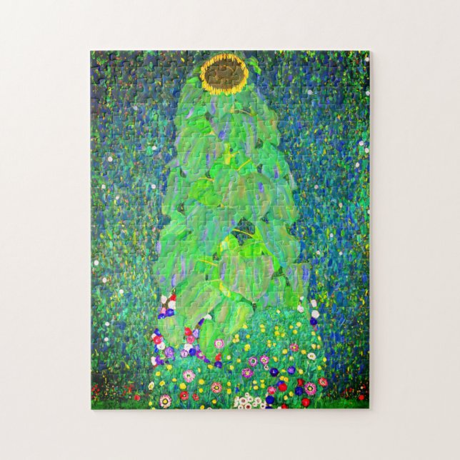 Gustav Klimt Sunflower Jigsaw Puzzle (Vertical)