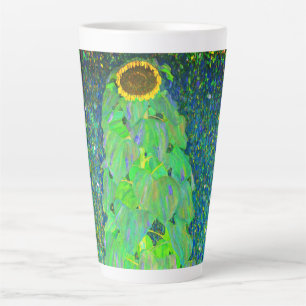 Gustav Klimt Sunflower Latte Mug