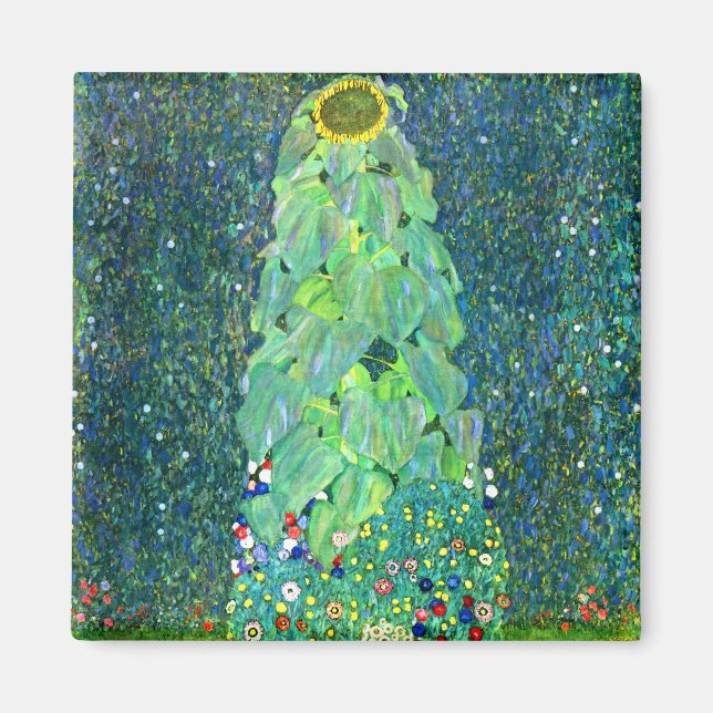 Gustav Klimt: Sunflower Magnet (Front)