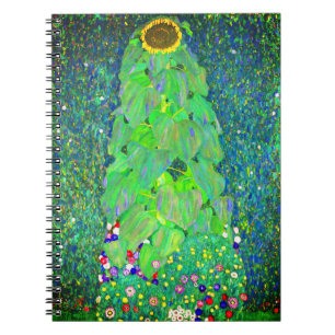 Gustav Klimt Sunflower Notebook