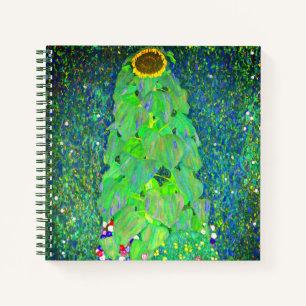 Gustav Klimt Sunflower Notebook