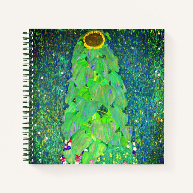 Gustav Klimt Sunflower Notebook (Front)
