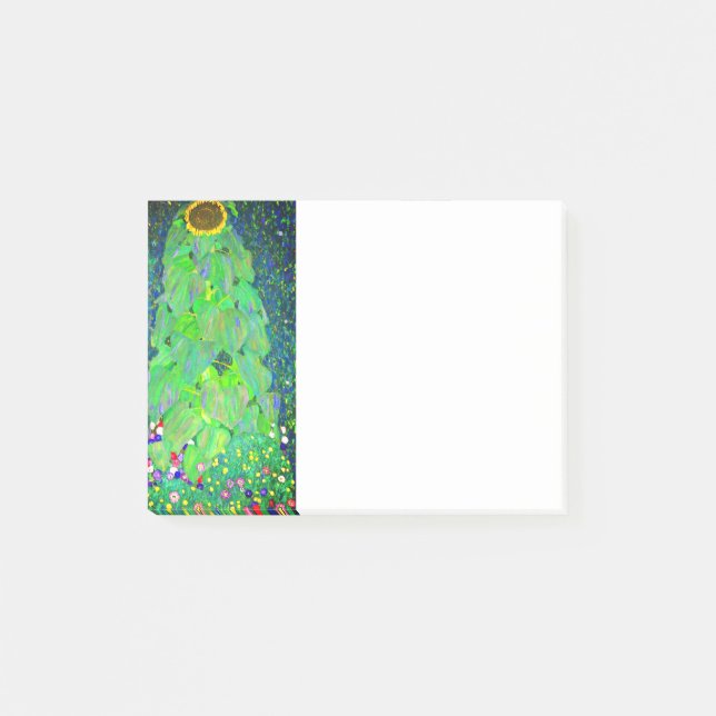 Gustav Klimt Sunflower Post-it Notes (Front)