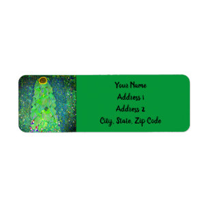 Gustav Klimt Sunflower Return Address Label