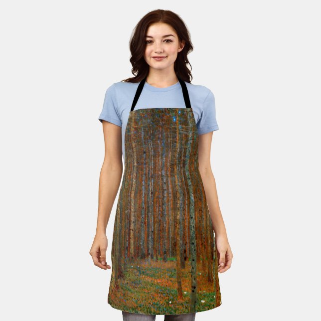 Gustav Klimt - Tannenwald Pine Forest Apron (Worn)