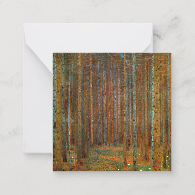 Gustav Klimt - Tannenwald Pine Forest Card (Front)