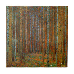 Gustav Klimt - Tannenwald Pine Forest Ceramic Tile
