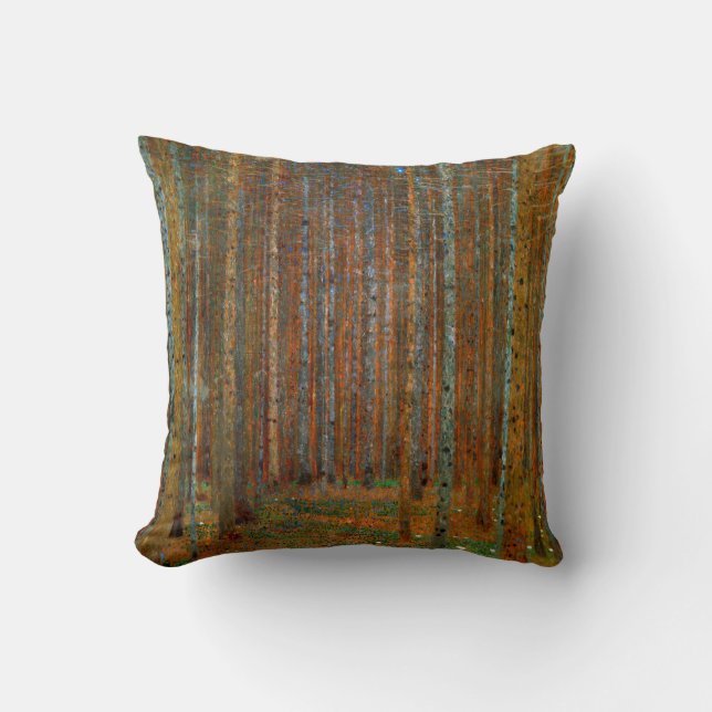 Gustav Klimt - Tannenwald Pine Forest Cushion (Front)