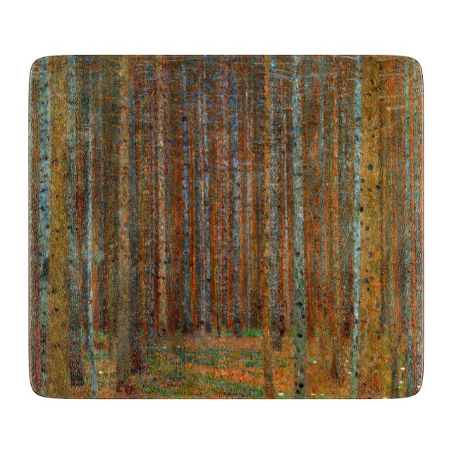 Gustav Klimt - Tannenwald Pine Forest Cutting Board (Front)