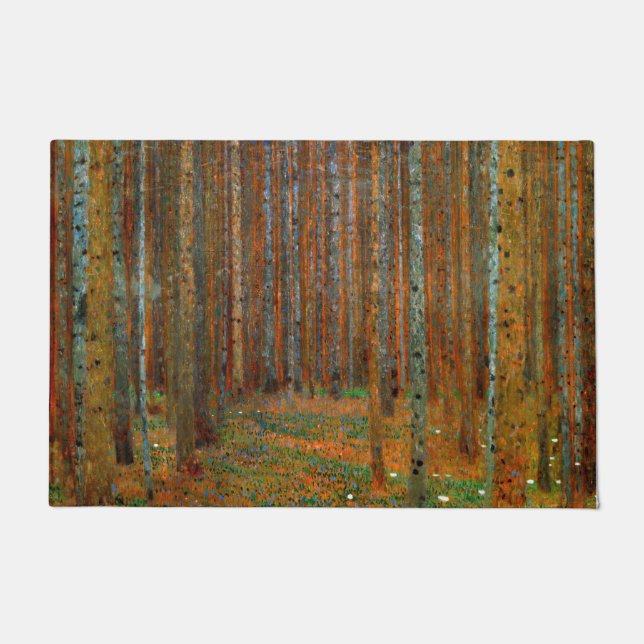 Gustav Klimt - Tannenwald Pine Forest Doormat (Front)