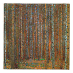 Gustav Klimt - Tannenwald Pine Forest Faux Canvas Print