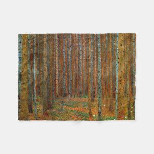 Gustav Klimt - Tannenwald Pine Forest  Fleece Blanket