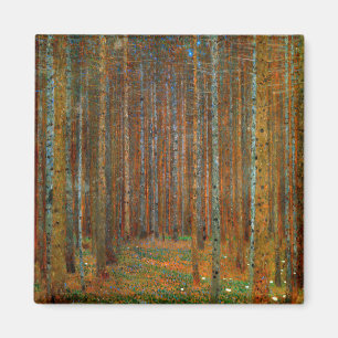 Gustav Klimt - Tannenwald Pine Forest Magnet