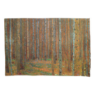 Gustav Klimt - Tannenwald Pine Forest Pillowcase