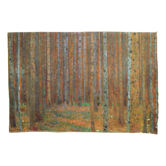 Gustav Klimt - Tannenwald Pine Forest Pillowcase (Front)