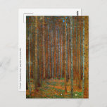 Gustav Klimt - Tannenwald Pine Forest Postcard<br><div class="desc">Fir Forest / Tannenwald Pine Forest - Gustav Klimt,  Oil on Canvas,  1902</div>