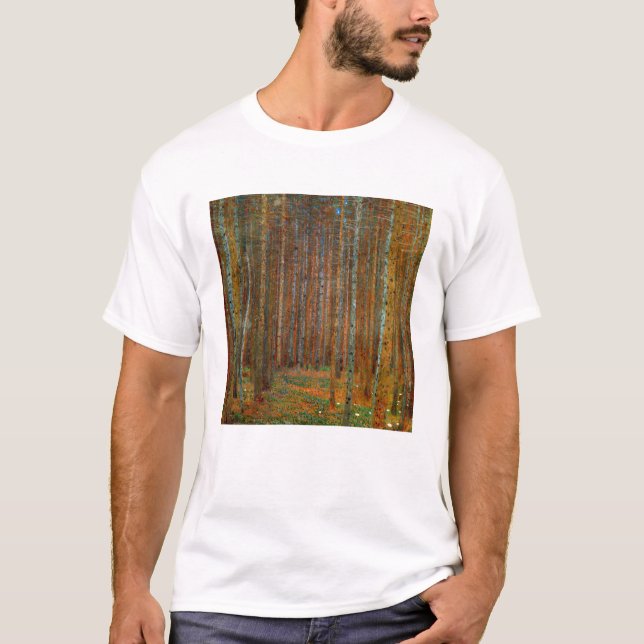 Gustav Klimt - Tannenwald Pine Forest T-Shirt (Front)