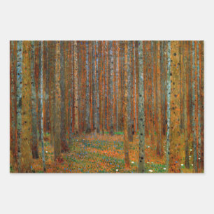 Gustav Klimt - Tannenwald Pine Forest Wrapping Paper Sheet