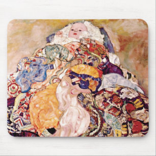 Gustav Klimt - The Baby Cradle - Newborn Mouse Pad