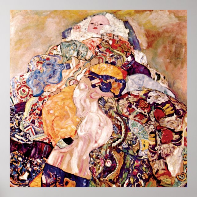 Gustav Klimt - The Baby Cradle - Newborn Poster (Front)